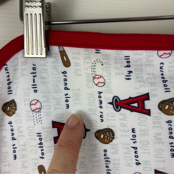 Genuine Merchandise by Pine Sports Los Angeles Angels Baseball Baby Blanket Red - Picture 5 of 11